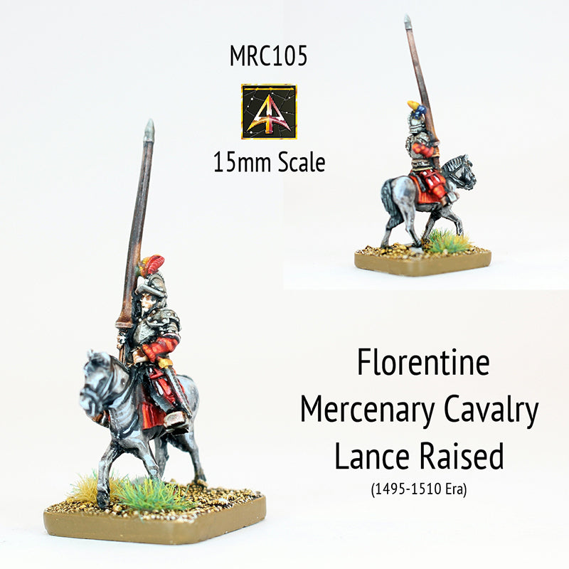 MRC105 Florentine Mercenary Lance raised - Early 16thC (Choose Mount or Rider)