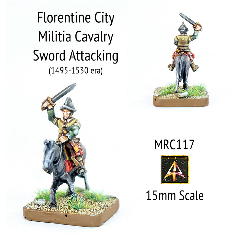 MRC117 Florentine Militia Sword - Early 16thC (Choose Mount or Rider)