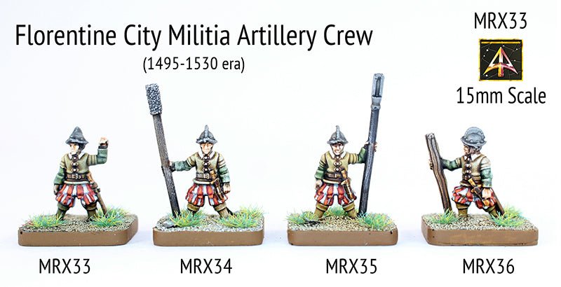 MRX33 Florentine City Militia Gun Crew