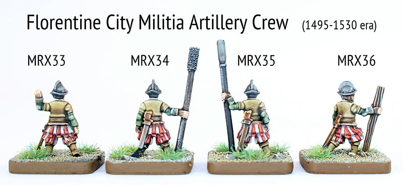 MRX33 Florentine City Militia Gun Crew