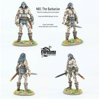 NB1 The Barbarian (54mm scale) by Nick Bibby (includes NB1W set of weapons free)