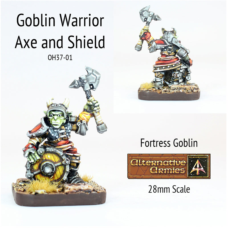 OH37-01 Goblin Warrior with Axe and Shield