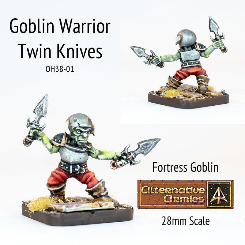 OH38-01 Goblin Warrior with Twin Knives