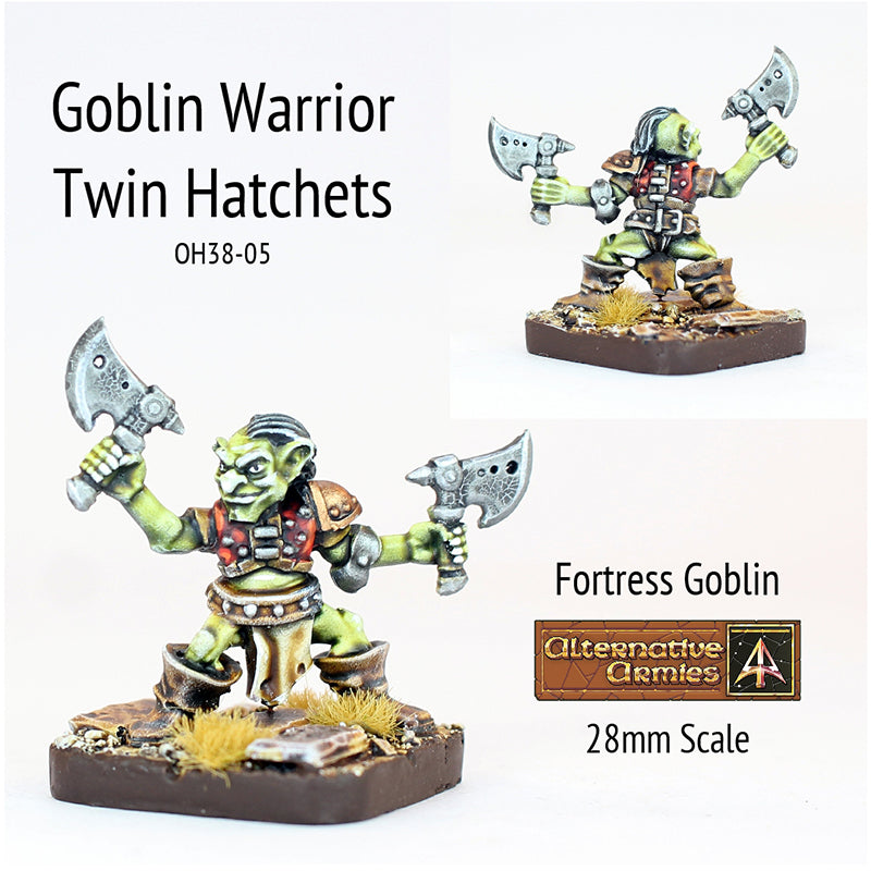 OH38-05 Goblin Warrior twin Hatchets