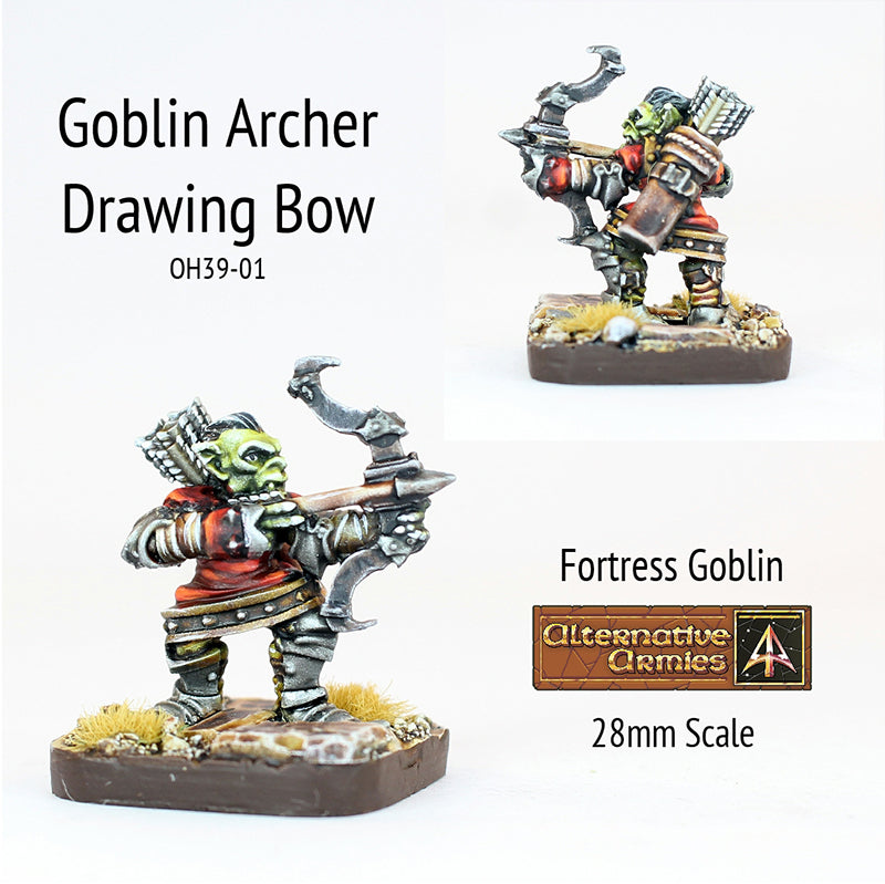 OH39-01 Goblin Archer drawing Bow