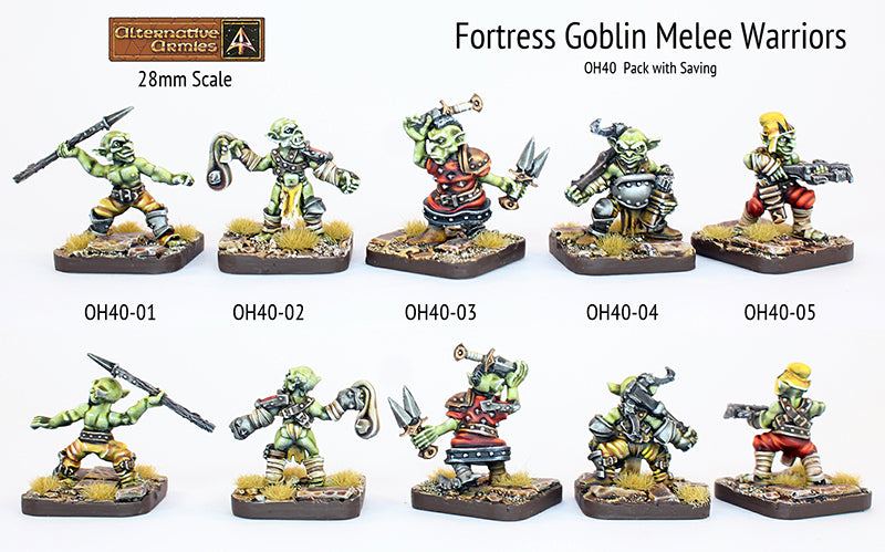 OH40 Fortress Goblin Missile Weapons (Value Pack with Saving)