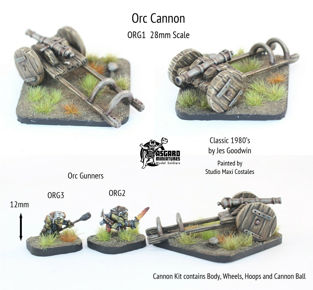 ORG1 Orc Cannon Kit (includes cannon ball)