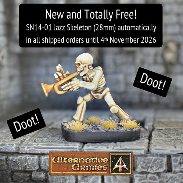 SN14-01 Jazz Skeleton - Free in every shipped order until 4th November