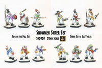 SN2020 Snowmen Super Set (28mm scale) (Set of 12 with Saving)