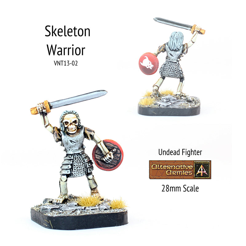 VNT13-02 Skeleton in armour with Sword and Shield