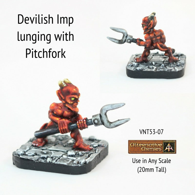 VNT53-07 Devilish Imp lunging with Pitchfork - Save 10%