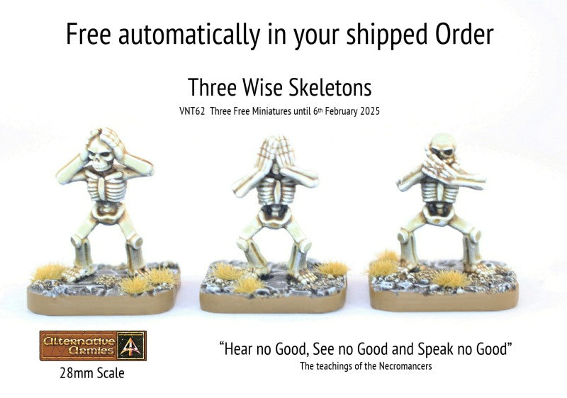 VNT62 Three Wise Skeletons (Value Pack) - Save 10%