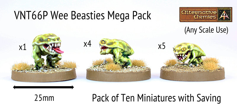 VNT66P Wee Beasties II Mega Pack (10 Pack with Saving or 30 with bigger saving)