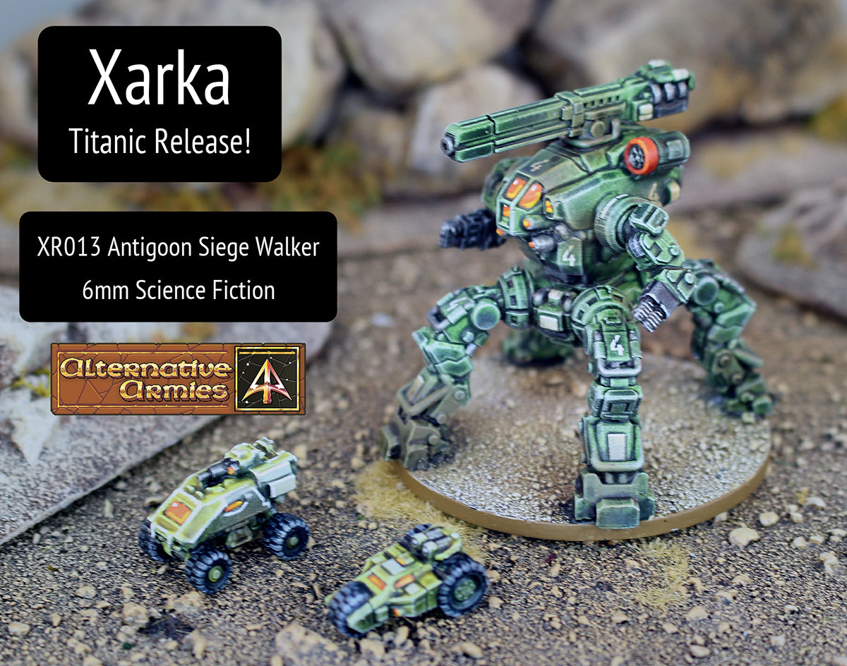 XR013 Antigoon Siege Walker (Quadruped Mech Platform) (50mm tall)