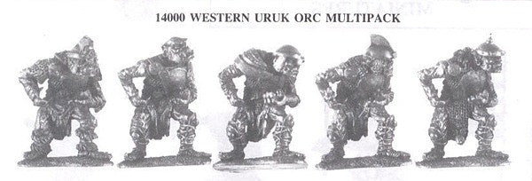 14000 Western Orc Uruks (5 Different Miniatures)