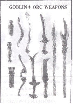 30004 Goblin and Orc Weapons (11 pieces)