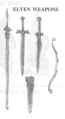 30005 Elven Weapons (5 pieces)