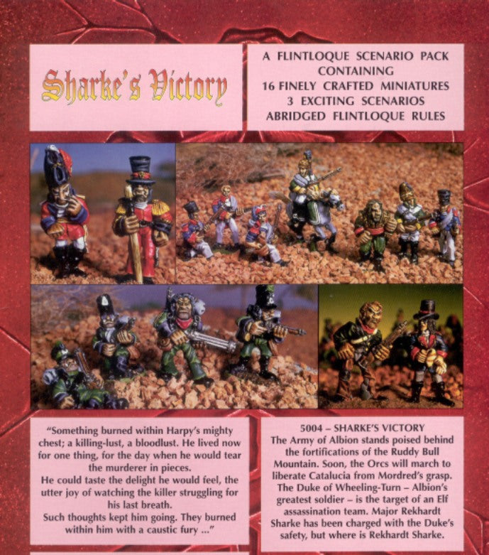 5004 Sharkes Victory - Flintloque Set (Single Miniatures or Full Set)