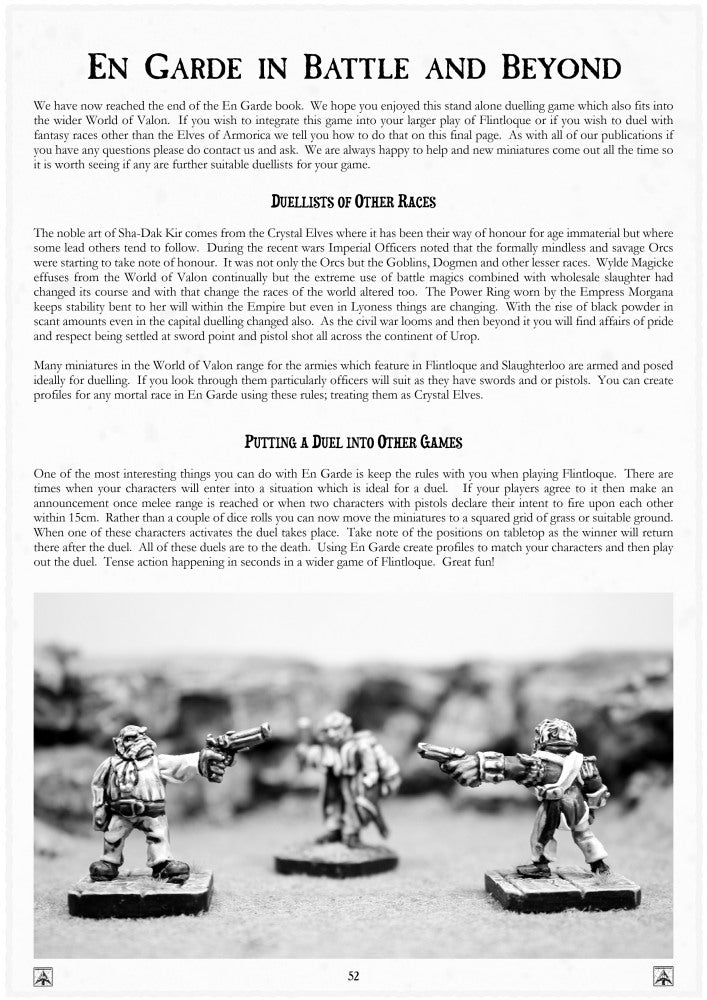 En Garde - Stand Alone Duelling Rules - Paid Digital Download