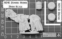 5024E Zombie Horse 28mm scale for most riders