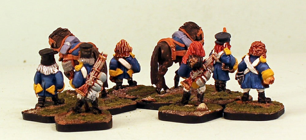 PTD 52510 Krautian Dwarf Artillery Crew with Horses: 8 Pieces