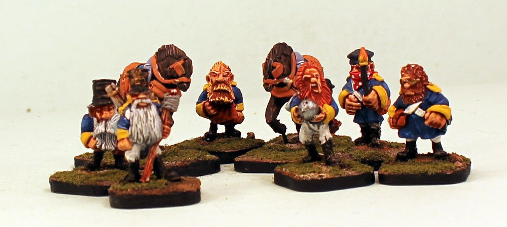 PTD 52510 Krautian Dwarf Artillery Crew with Horses: 8 Pieces