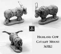 56511L Highland Cows for Riding and Limber 28mm scale
