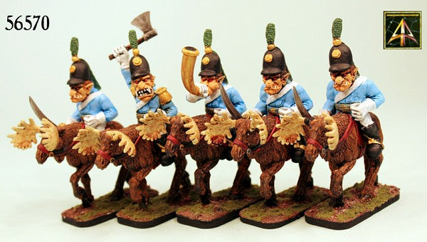 56570 Trolka Moose Cavalry in Resin