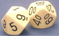 59013 Dice - D10 and Percentile