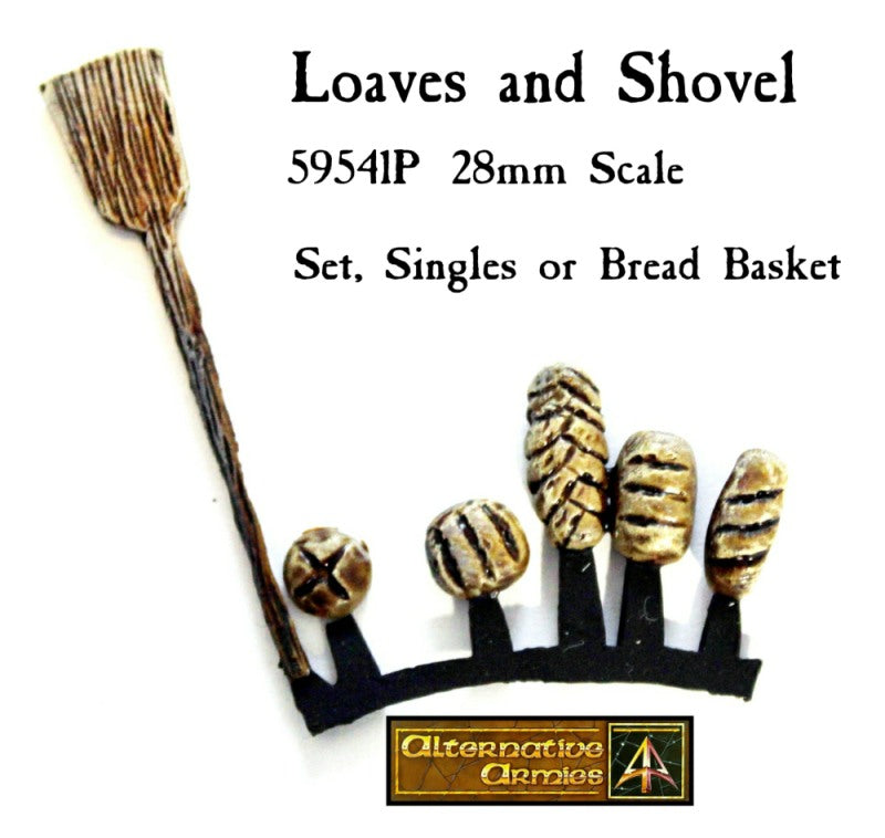 59541P Loaves and Shovel (Set, Single or Bread Basket saver)