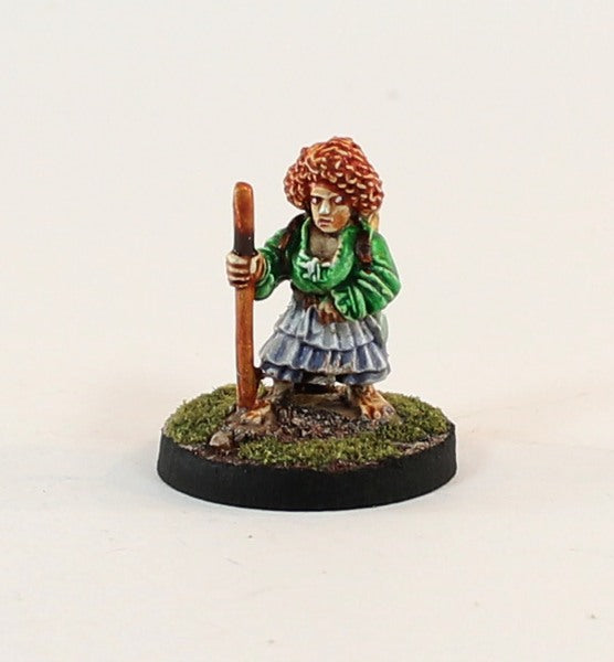 PTD CA2-03: Female Halfing barefoot walking with Staff (1)