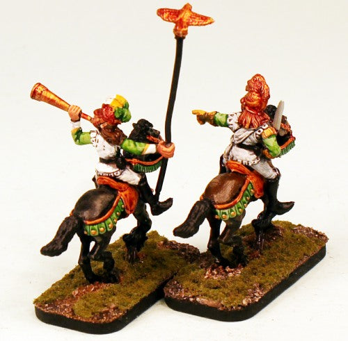 PTD CE5 Garde Dragoon Command-Pro-Painted 2 Crystal Elf Dragoons