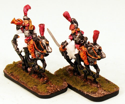 PTD CE8 Garde Cuirassier Command-Pro-Painted 2 Crystal Elf Cuirassiers