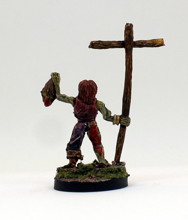 PTD VNT12-03: Zombie standard bearer holding severed head.