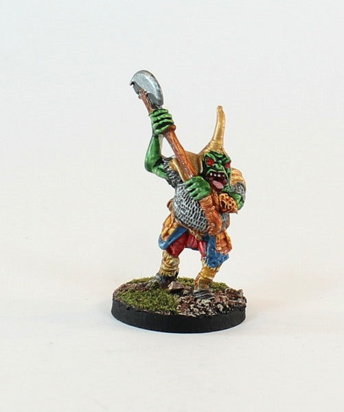 PTD OH12-02: Orc veteran with two handed Axe and tusk helm (1)