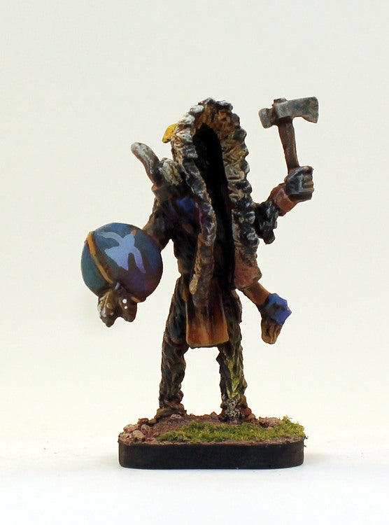 PTD 7121 Phree Senior Leader with Hatchet and Shield with Head Dress