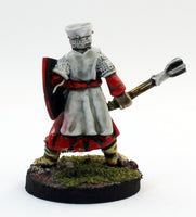 PTDFL13-04: Human Cleric with shield and mace.