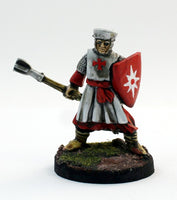 PTDFL13-04: Human Cleric with shield and mace.