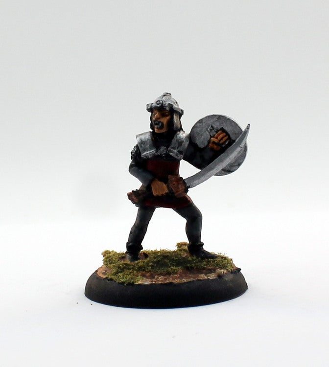 PTD OH19-04: HobGoblin warrior shouting with Sword and Shield.