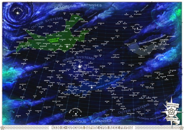 POSTER PRINT - PIA007 Prydian Precinct Starmap - Print or Digital Download