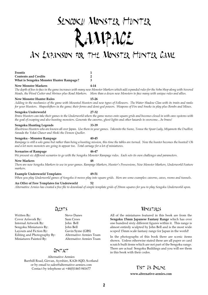 Sengoku Monster Hunter Rampage - Expansion