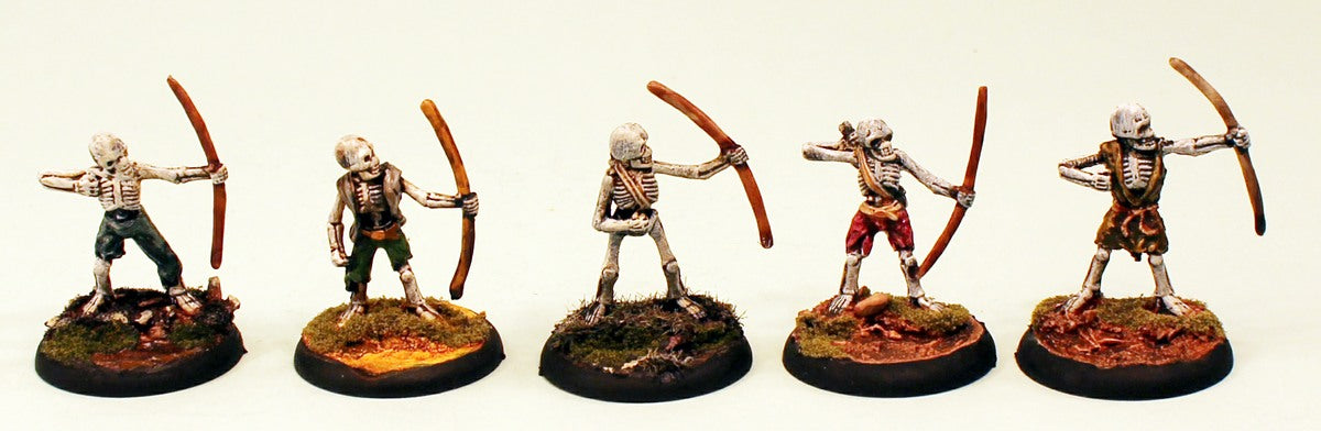 PTD VNT14 Skeleton Archers 28mm Pro-Painted Fantasy-30mm Plastic Bases