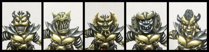 AAB026 Possessed Dwarf Set of Six Heads