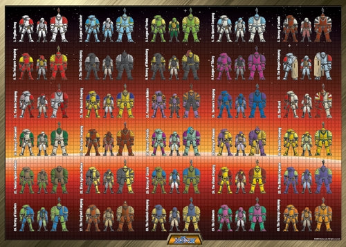 POSTER PRINT - PIA003 Uniforms of the Prydian Precinct - Print or Digital Download