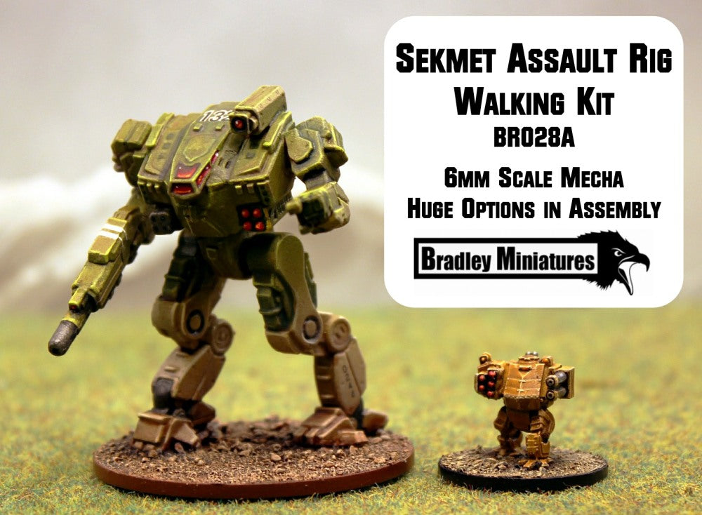 BR028A Sekhmet Assault Rig Walking (Mecha approx 50mm tall) - Many loadout choices