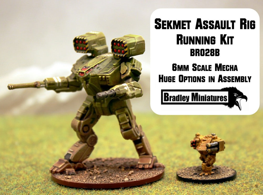 BR028B Sekhmet Assault Rig Running (Mecha approx 50mm tall) - Many loadout choices