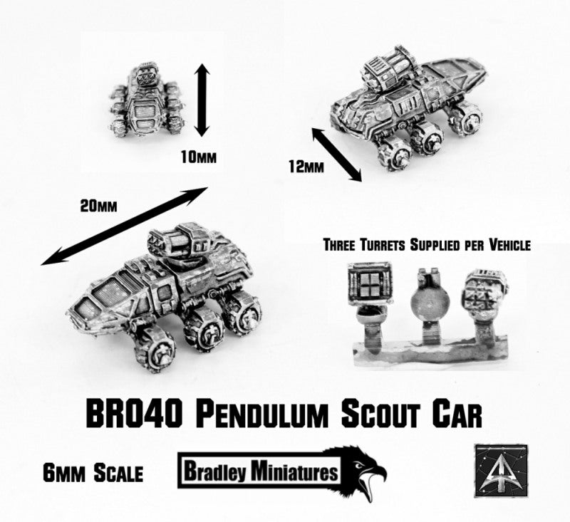 BR040 Pendulum Scout Car (Pack of Four or Single)