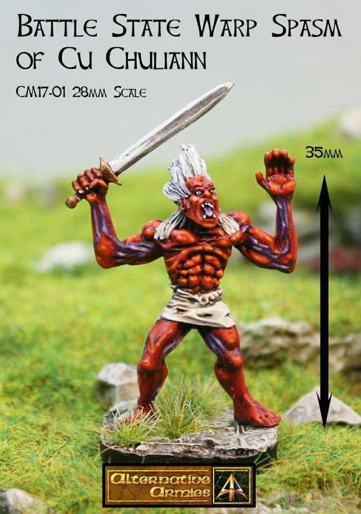 CM17-01 Cu Chuliann Battle State Warp Spasm (35mm tall)
