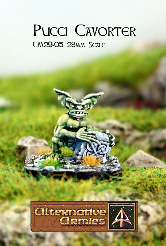 CM29-05 Pucci Cavorter crouching behind Stone