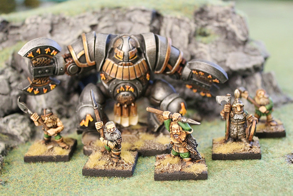 DH15 Dwarf Runic Golem (60mm tall and 120mm wide kit)